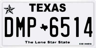 TX license plate DMP6514