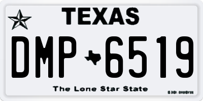 TX license plate DMP6519