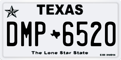 TX license plate DMP6520