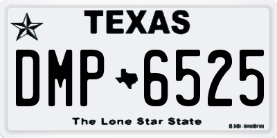 TX license plate DMP6525