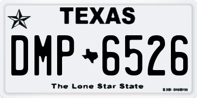 TX license plate DMP6526