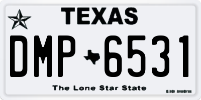 TX license plate DMP6531