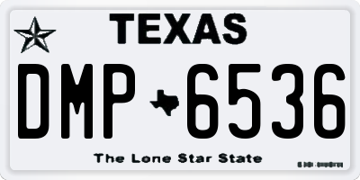 TX license plate DMP6536