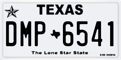 TX license plate DMP6541