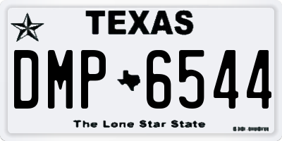TX license plate DMP6544