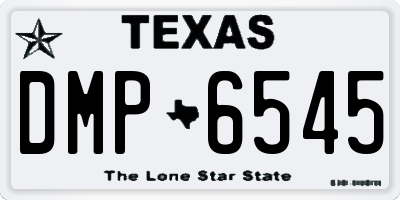 TX license plate DMP6545