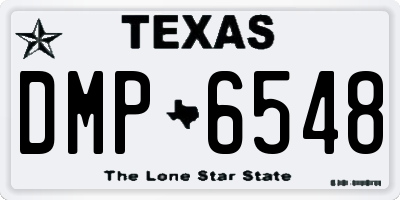TX license plate DMP6548
