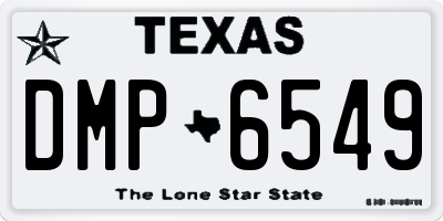 TX license plate DMP6549