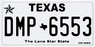 TX license plate DMP6553