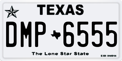 TX license plate DMP6555