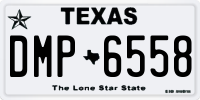 TX license plate DMP6558