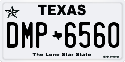 TX license plate DMP6560