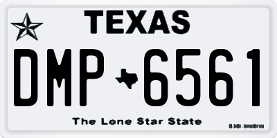 TX license plate DMP6561