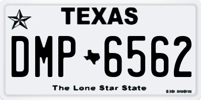 TX license plate DMP6562