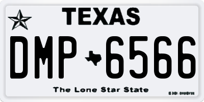 TX license plate DMP6566