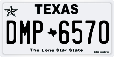 TX license plate DMP6570