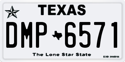 TX license plate DMP6571