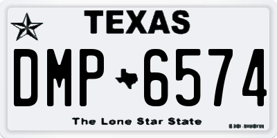 TX license plate DMP6574