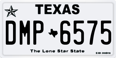 TX license plate DMP6575
