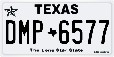 TX license plate DMP6577