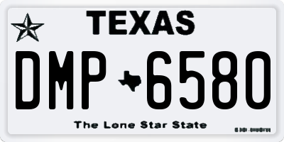 TX license plate DMP6580