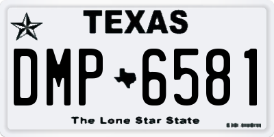 TX license plate DMP6581