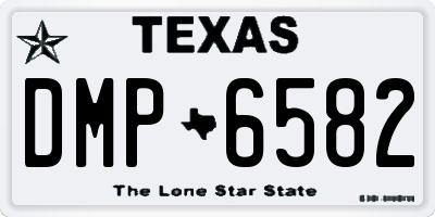 TX license plate DMP6582