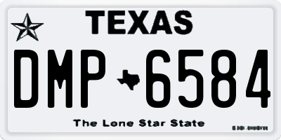 TX license plate DMP6584