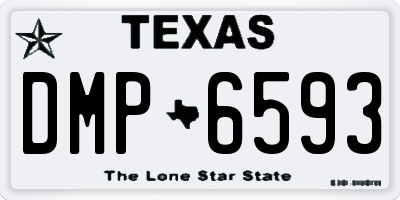 TX license plate DMP6593