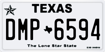 TX license plate DMP6594