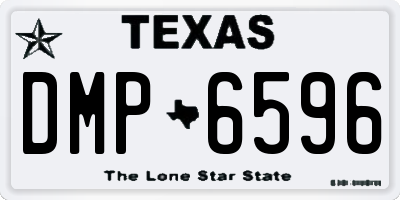 TX license plate DMP6596