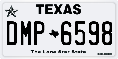 TX license plate DMP6598