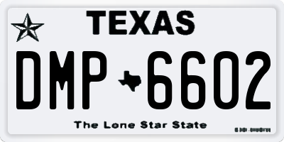 TX license plate DMP6602