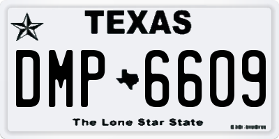 TX license plate DMP6609