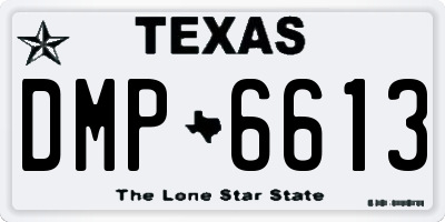 TX license plate DMP6613