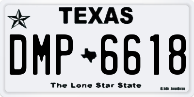 TX license plate DMP6618