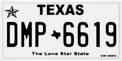 TX license plate DMP6619