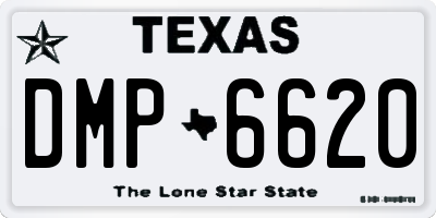 TX license plate DMP6620