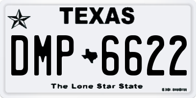 TX license plate DMP6622