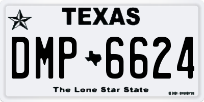 TX license plate DMP6624