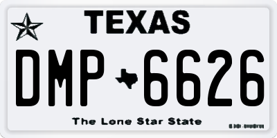 TX license plate DMP6626