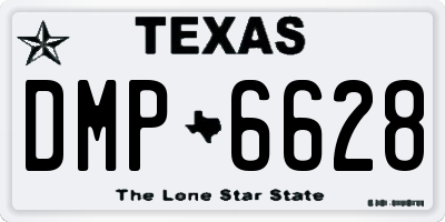 TX license plate DMP6628