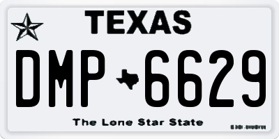 TX license plate DMP6629