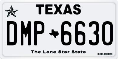 TX license plate DMP6630