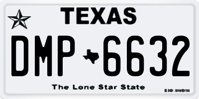 TX license plate DMP6632