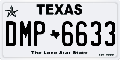 TX license plate DMP6633