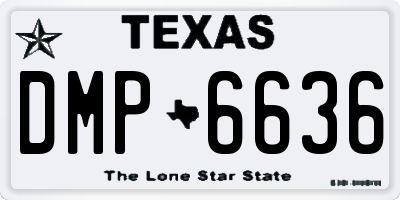 TX license plate DMP6636