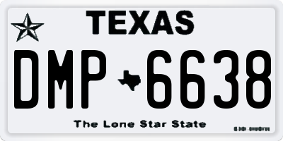 TX license plate DMP6638
