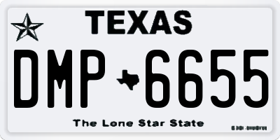 TX license plate DMP6655