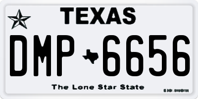 TX license plate DMP6656